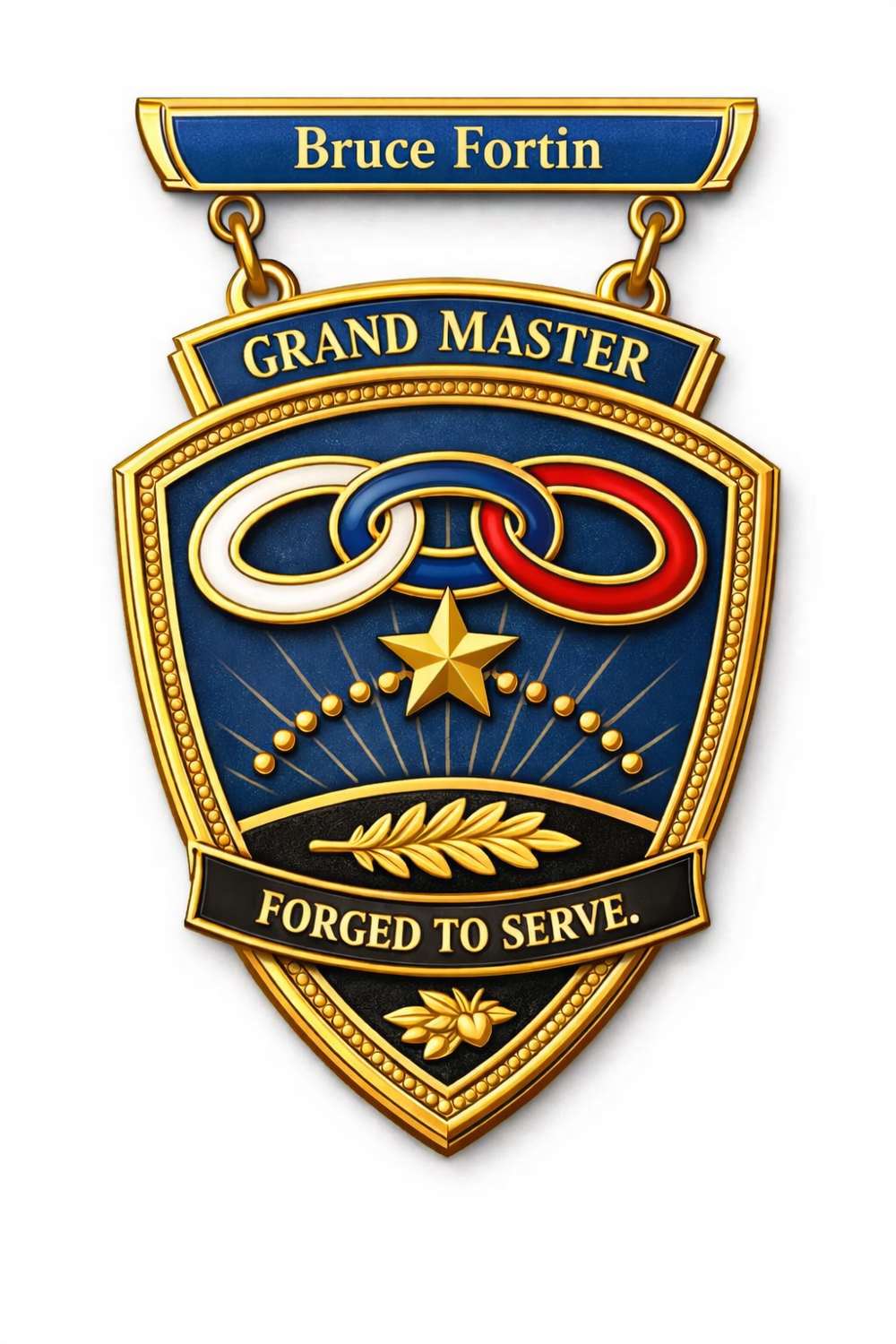 Forged to Serve Pin